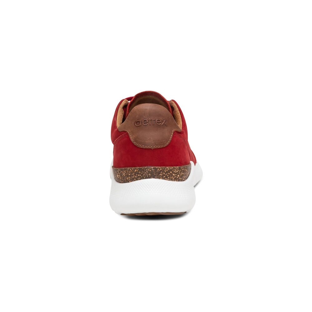 Aetrex Women's Laura Arch Support Sneakers - Red | USA VD64J6N